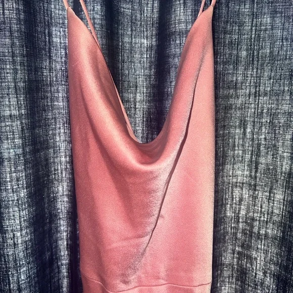 Alice + Olivia Elegant One-Shoulder Pink Gown - Picture 6 of 10